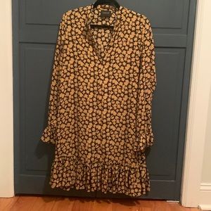 Scotch & Soda Yellow Printed Floral Dress M